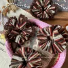 Nuevo coreano otoño punto peluche ribete chica rayas coliflor ribete croqueta cabeza ambiance sense ins cordón Pom.kr otoño invierno retro rayas coliflor marrón rojo color crash incluido flecos ambient Specification image